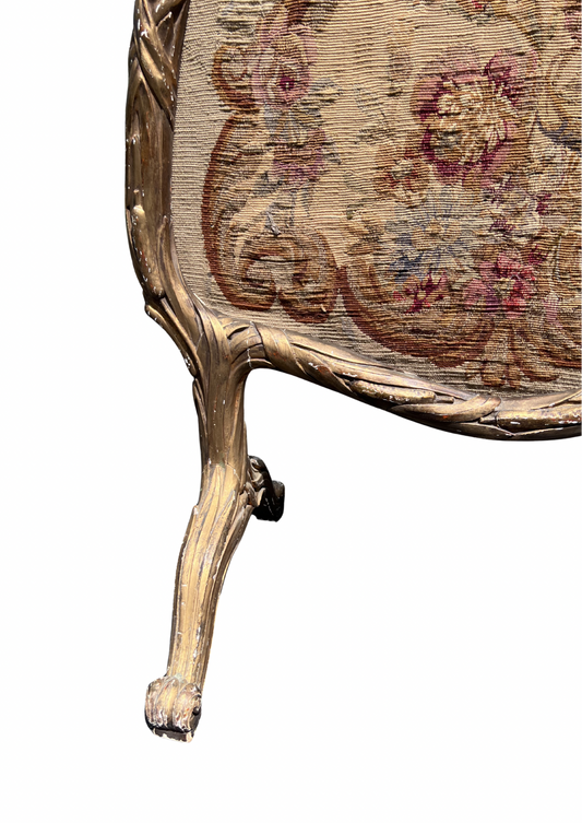 Louis XV Aubusson Tapestry Fireplace Screen