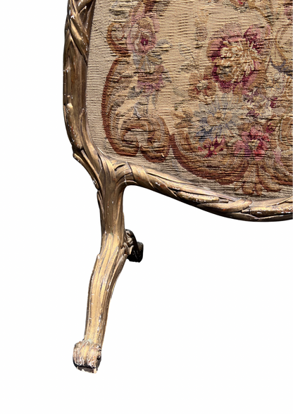 Louis XV Aubusson Tapestry Fireplace Screen