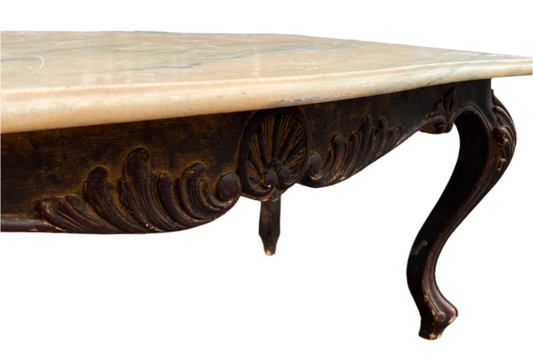 Louis XV Marble Top Coffee Table